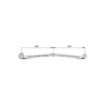 Mercedes Actros Front complete Leaf Spring