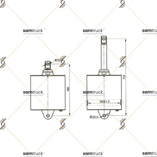 260 LIK 32 CM SAÇ PİSTON - İÇTEN KAPAKLI - 48192025