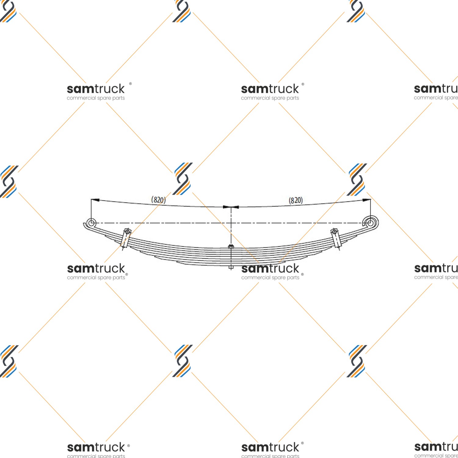 Renault Kerax Front complete Leaf Spring — PY0230070100