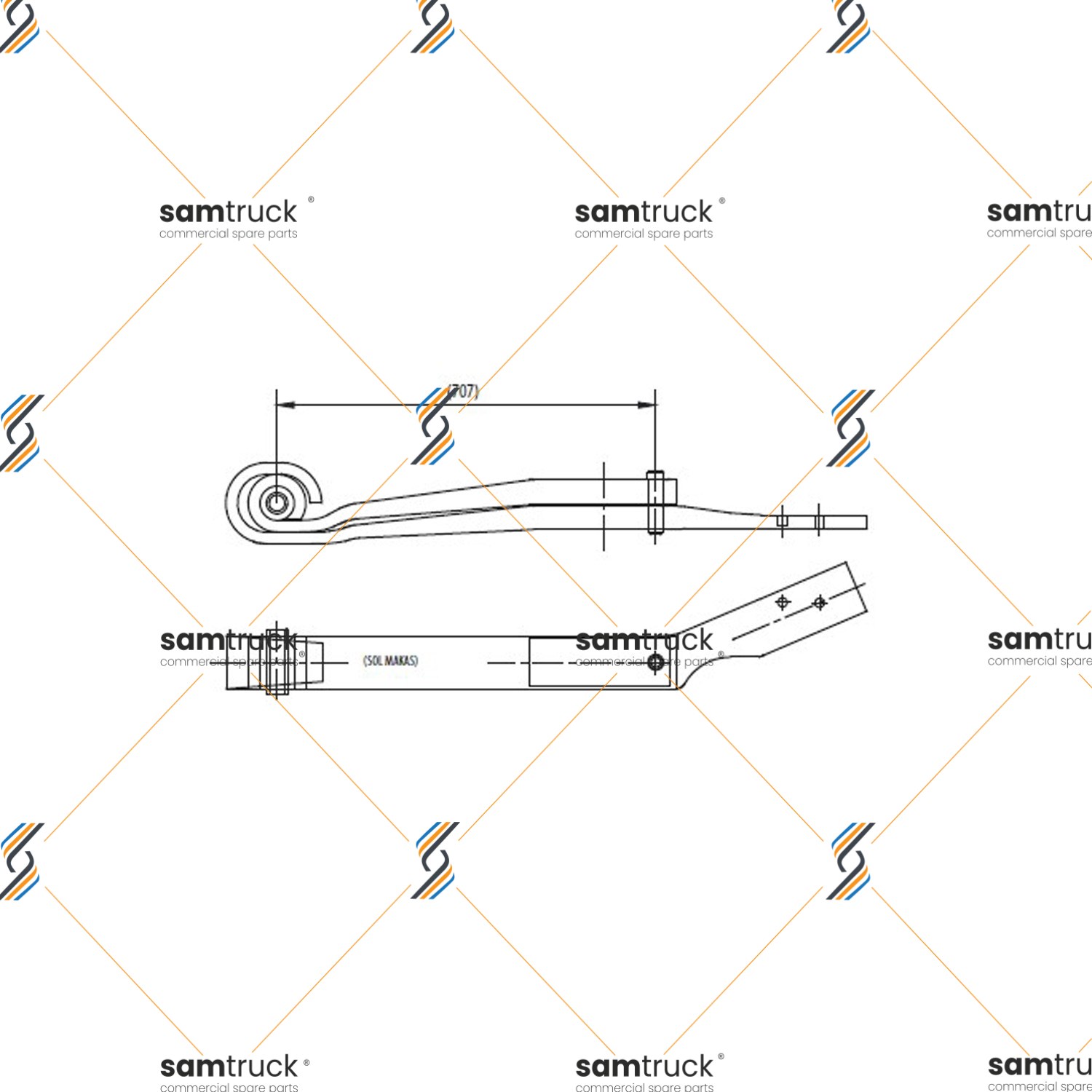 Scania Vabi̇s Complete Leaf Spring — PY0260193100