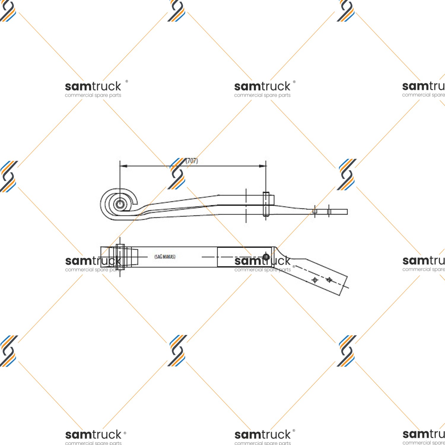 Scania Vabi̇s Complete Leaf Spring — PY0260203100