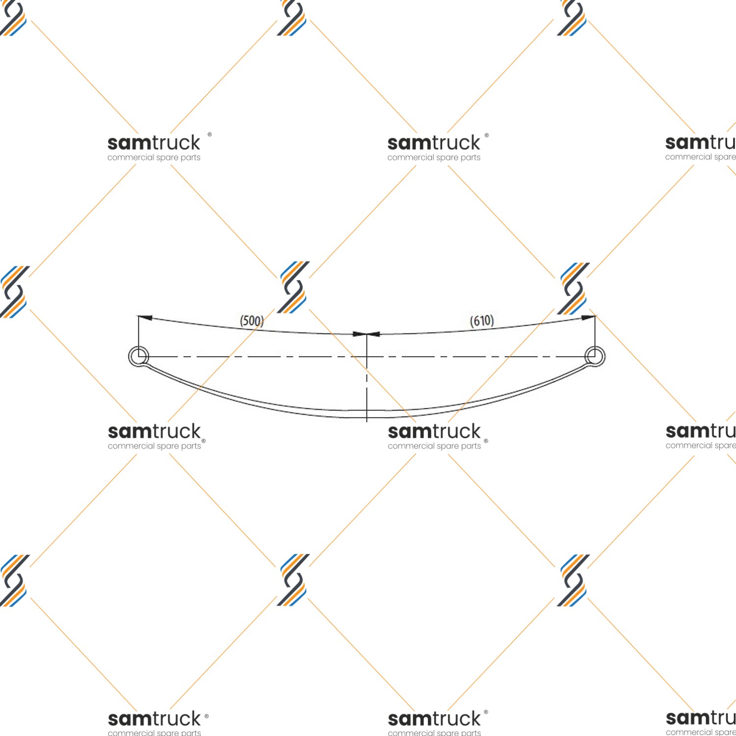 Nissan Vanetta Rear 1st layer Leaf Spring — PY0180020201X