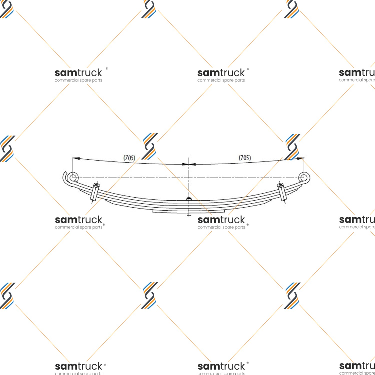 Fiat Nc Front complete Leaf Spring — PY0210040100