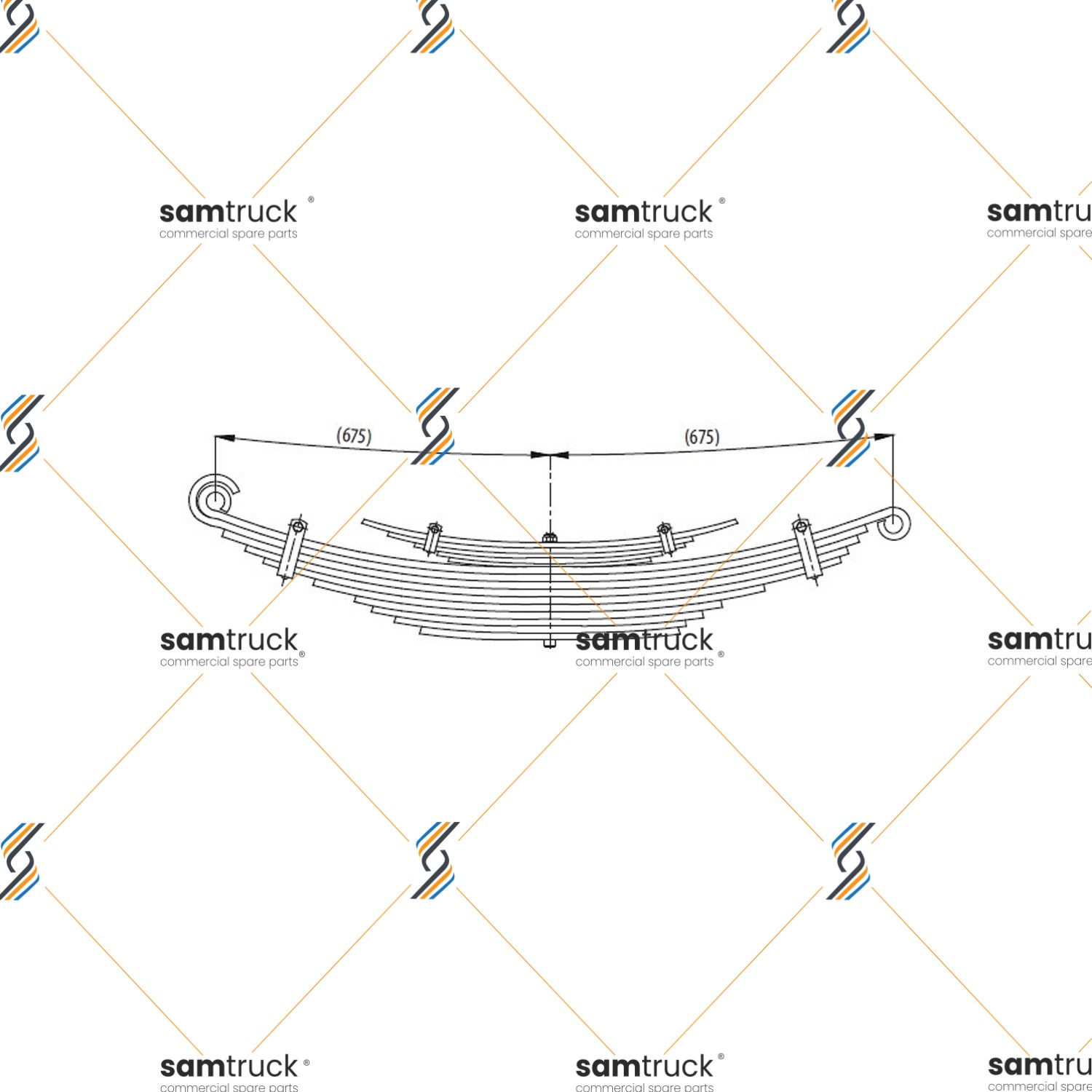Fiat Nc Rear assistant complete Leaf Spring — PY0210050230