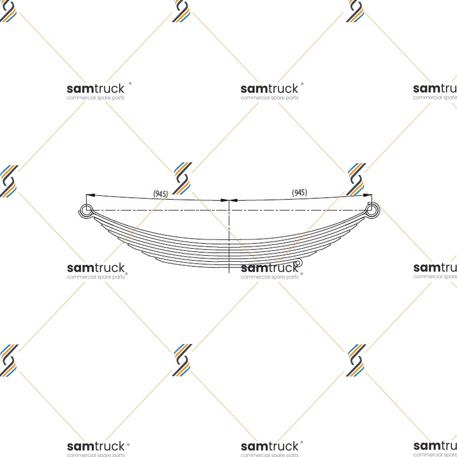 Iveco Trakker Front complete Leaf Spring — PY0210250100