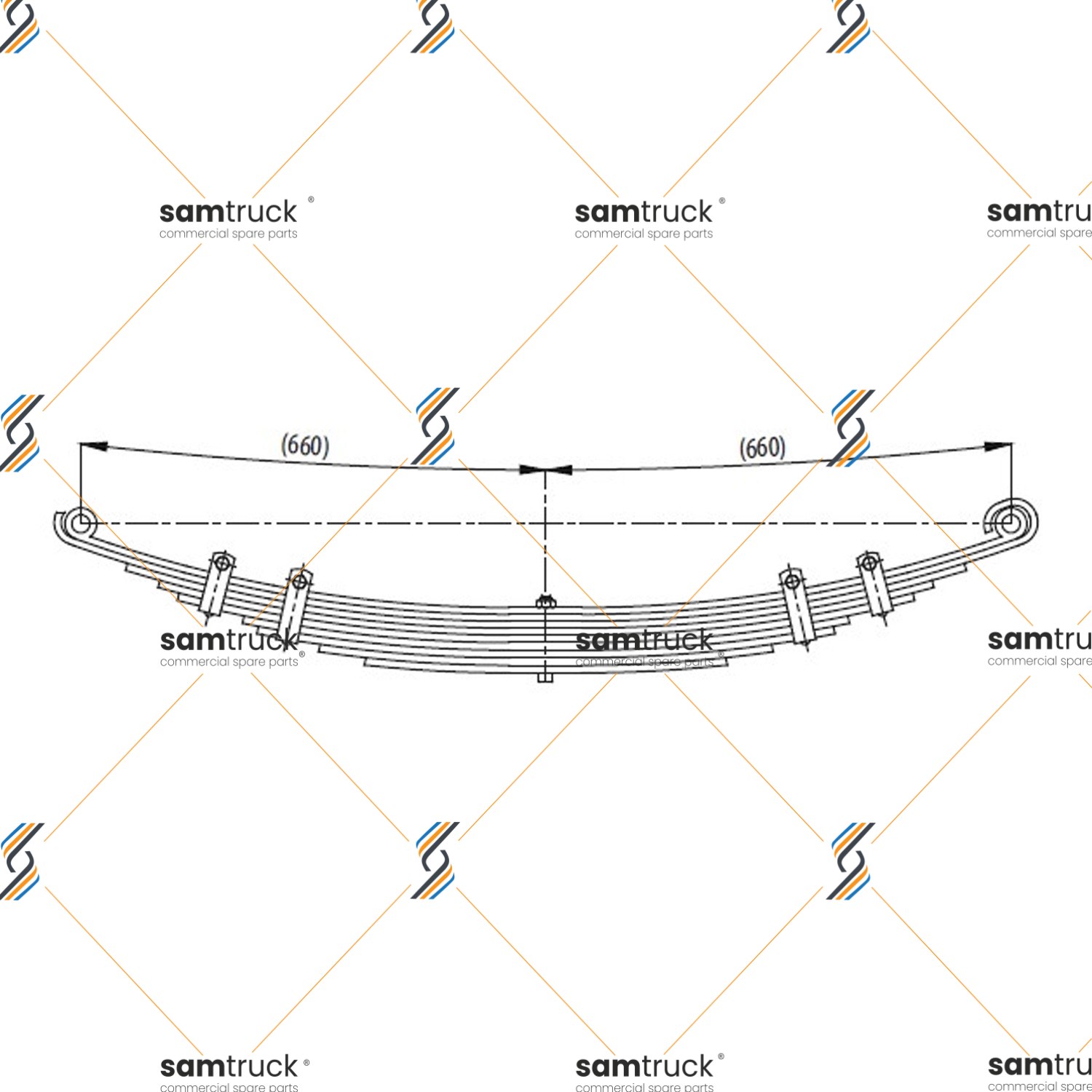 Otokar Magirus Rear 1st layer Leaf Spring — PY0200060200
