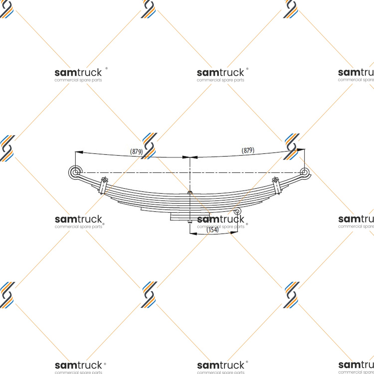Iveco Eurocargo Front complete Leaf Spring — PY0210610100
