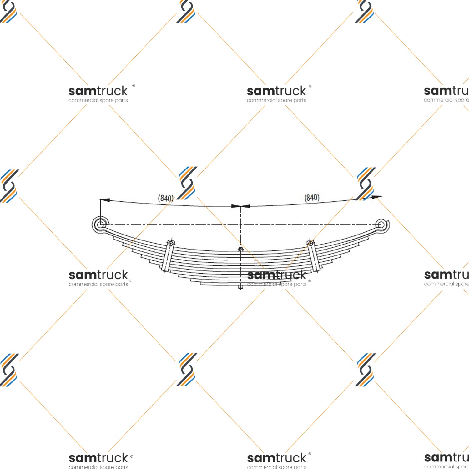 Ford Cargo Front complete Leaf Spring — PY0060830100