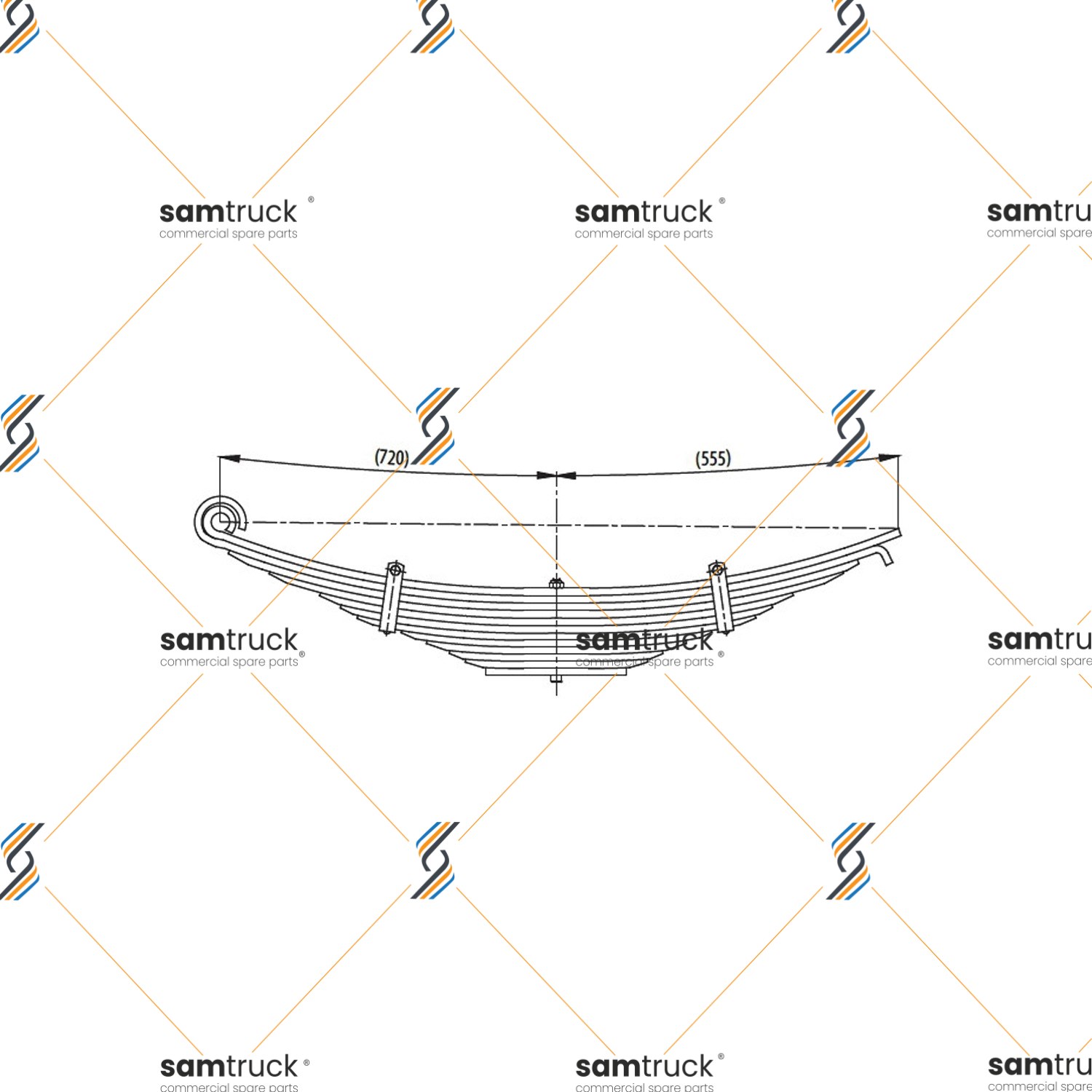 Ford Cargo Rear complete Leaf Spring — PY0060850200