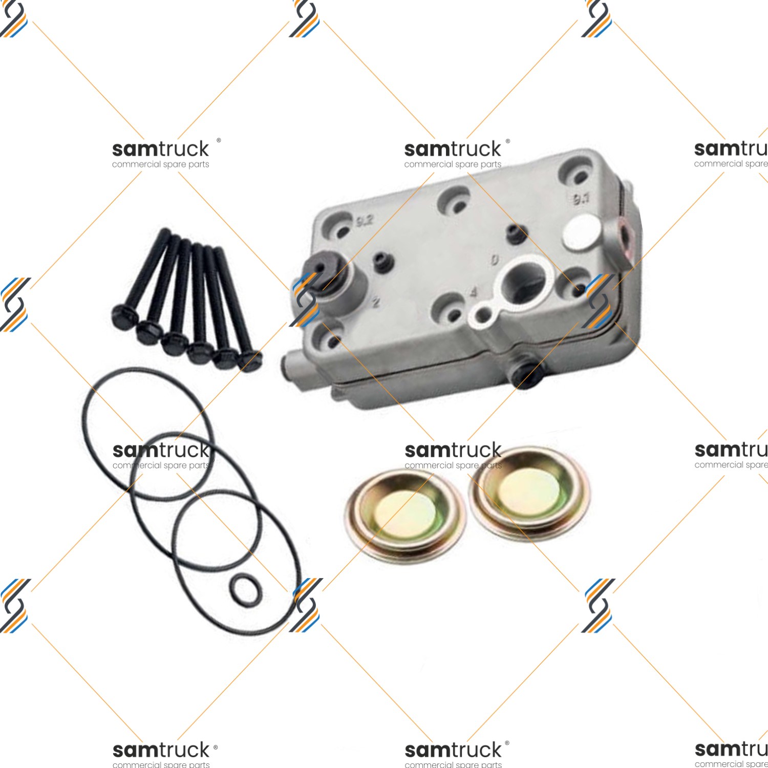 Mercedes Compressör, Cylinder Head — 22340019